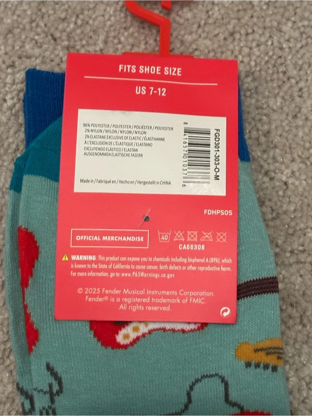 Fender crew socks